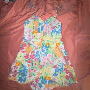 Fit & Flare Floral Romper